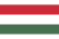 Flag of Hungary with three horizontal stripes: red on top, white in the middle, and green on the bottom.