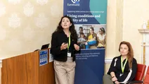Researchers presenting at the Eurofound Open Day 2026