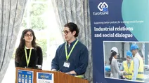 Researchers presenting at the Eurofound Open Day 2026